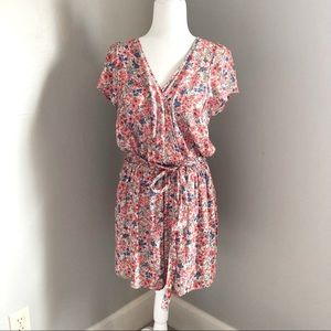 American Eagle Floral Print Romper Size Large